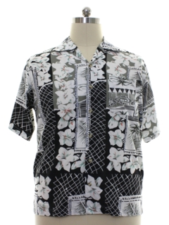 1980's Mens Totally 80s Hawaiian Shirt