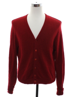 1960's Mens Mod Golf Cardigan Sweater