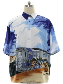 1990's Mens NYC Subway Club Or Rave Shirt