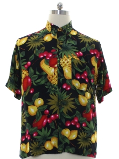 1980's Mens Drapey Rayon Hawaiian Shirt