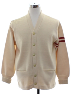 1950's Mens Wool Letterman Varsity Sweater