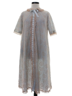 1960's Womens Nightgown Lounge Dress