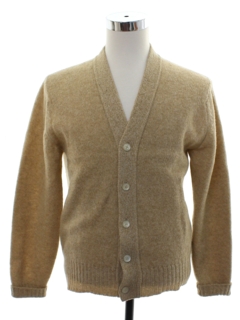 1970's Mens Wool Cardigan Sweater