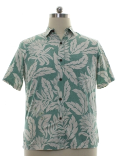 1980's Mens Totally 80s Reverse Print Hawaiian Style Shirt