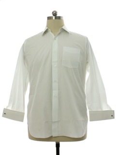 1950's Mens Custom Solid French Cuff Shirt