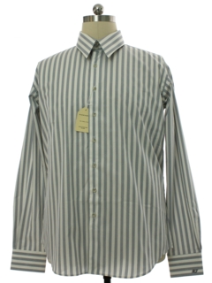 1990's Mens Art Lewis Designer Custom Print Shirt