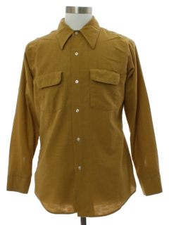 1960's Mens Mod Flannel Board Shirt