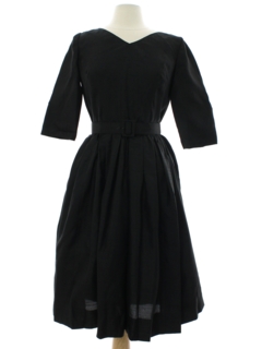 1950's Womens Fab Fifties Silk Shantung Dress