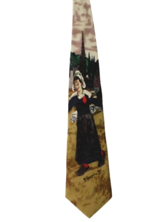 1990's Mens Collectible Paul Gauguin Art Necktie