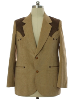 1980's Mens Western Blazer Sport Coat Jacket