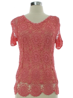 1990's Womens Lace Shirt