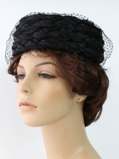 1960's Womens Accessories - Pillbox Hat