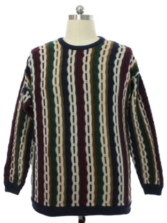 1990's Mens Bachrach Coogi Inspired Cosby Style Sweater