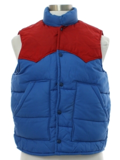 Reth blue warm waistcoat with zipper with pockets. 90s Vintage fleece vest for a boy 6-7 years old