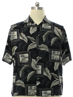 1990's Mens Pierre Cardin Drapey Rayon Hawaiian Shirt