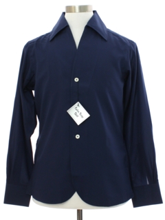 1960's Mens Mod Peacock Revolution Sport Shirt