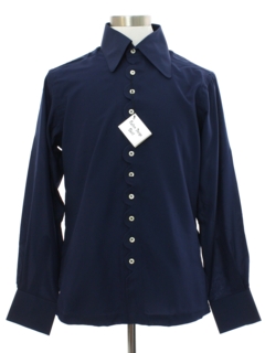 1960's Mens Mod Peacock Revolution Sport Shirt