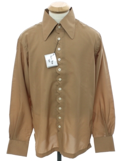 1960's Mens Mod Peacock Revolution Sport Shirt