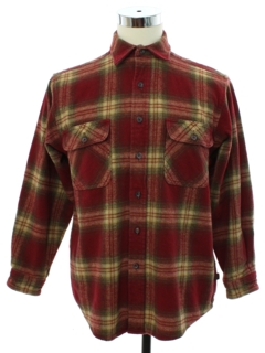 1990's Mens Heavy Cotton Flannel Shirt