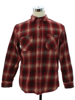 1990's Mens Heavy Cotton Flannel Shirt