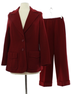60s womens pant suit