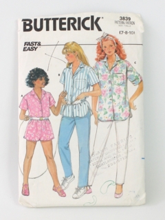 1980's Womens/Girls Pattern