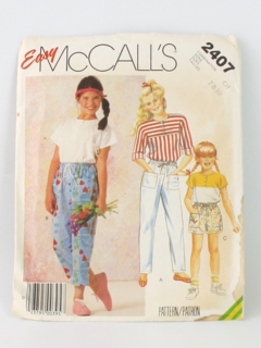 1980's Womens/Girls Pattern