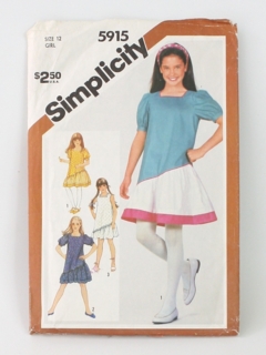 1980's Womens/Girls Pattern