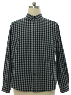 1990's Mens Preppy Checked Shirt