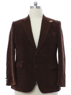 1980's Mens Corduroy Blazer Sport Coat Jacket