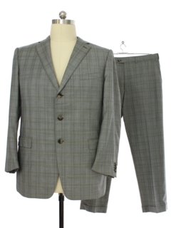 1990's Mens Ermenegildo Zegna Designer Black Suit