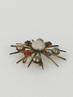 1960's Womens Accessories - Atomic Brooch Pin