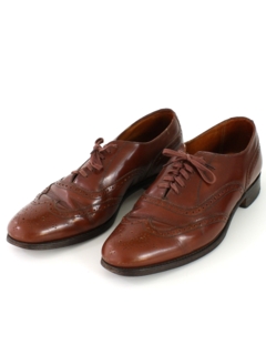 1960's Mens Accessories - Leather Wingtip Shoes