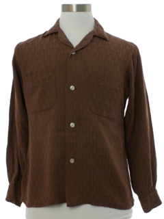 1950's Mens Mod Rayon Sport Shirt