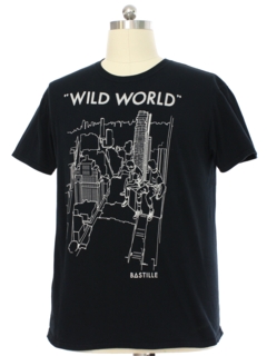 1990's Mens Bastille Wild World Band T-Shirt