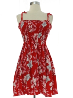 1990's Womens Mini Hawaiian Sun Dress