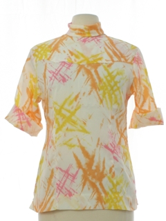 1960's Womens H Bar C Mod Print Shirt