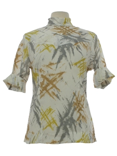 1960's Womens H Bar C Mod Print Shirt