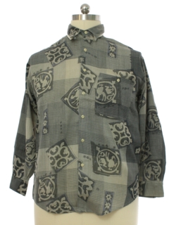1990's Mens Goouch Wicked 90s Graphic Print Shirt