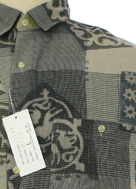 Vintage 90s Shirt: 90s -Goouch- Mens heather khaki