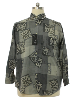 1990's Mens Goouch Wicked 90s Graphic Print Shirt