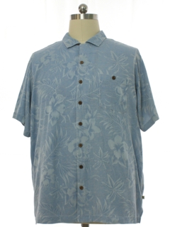 1990's Mens Silk Hawaiian Style Sport Shirt