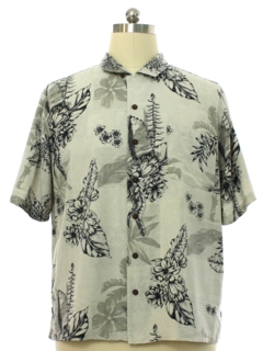 1990's Mens Silk Hawaiian Style Sport Shirt