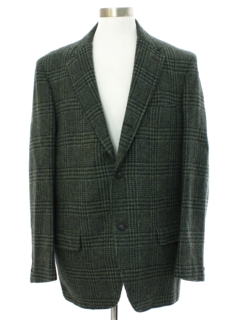 1960's Mens Harris Tweed Mod Blazer Sport Coat Jacket
