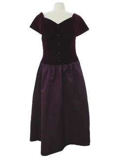 1980's Womens Designer Alfred Angelo Prom Or Cocktail Dress