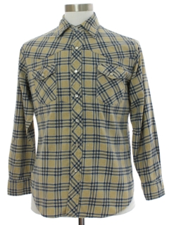 1980's Mens Flannel Western Shirt