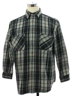 1990's Mens Heavy Cotton Flannel Shirt