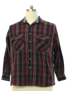 1990's Mens Heavy Cotton Flannel Shirt