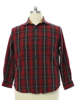 1990's Mens Heavy Cotton Flannel Shirt