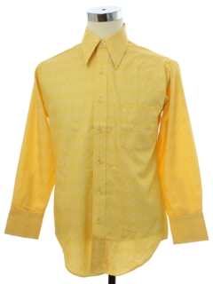 1970's Mens Print Mod Shirt